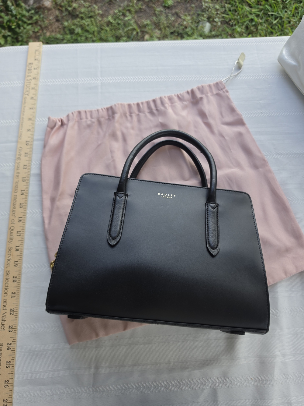 Radley London Black Leather Top-Handle Satchel